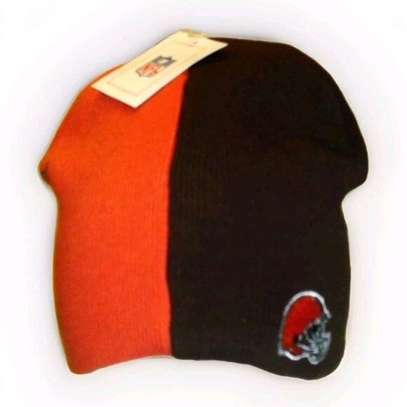 Cleveland Browns Mens Adult Elfie Elf Logo Beanie Winter Hat cap New Nfl - Picture 3 of 3